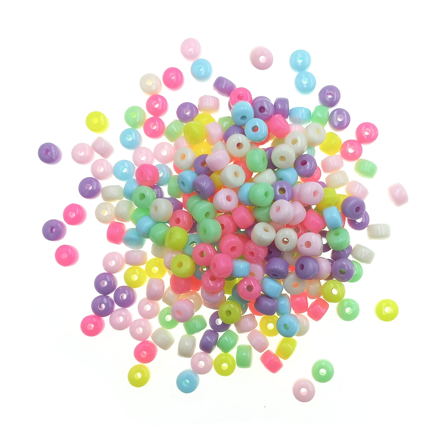 Cuentas de Plástico Cilindro redondo 5x8mm - Bisuteria