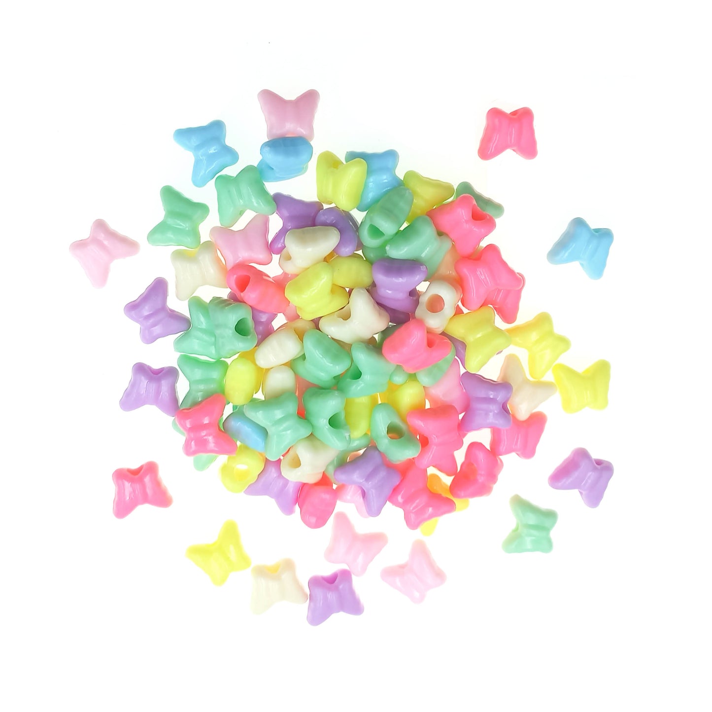 Cuentas de Plástico Mariposa B 10x11mm - Bisuteria