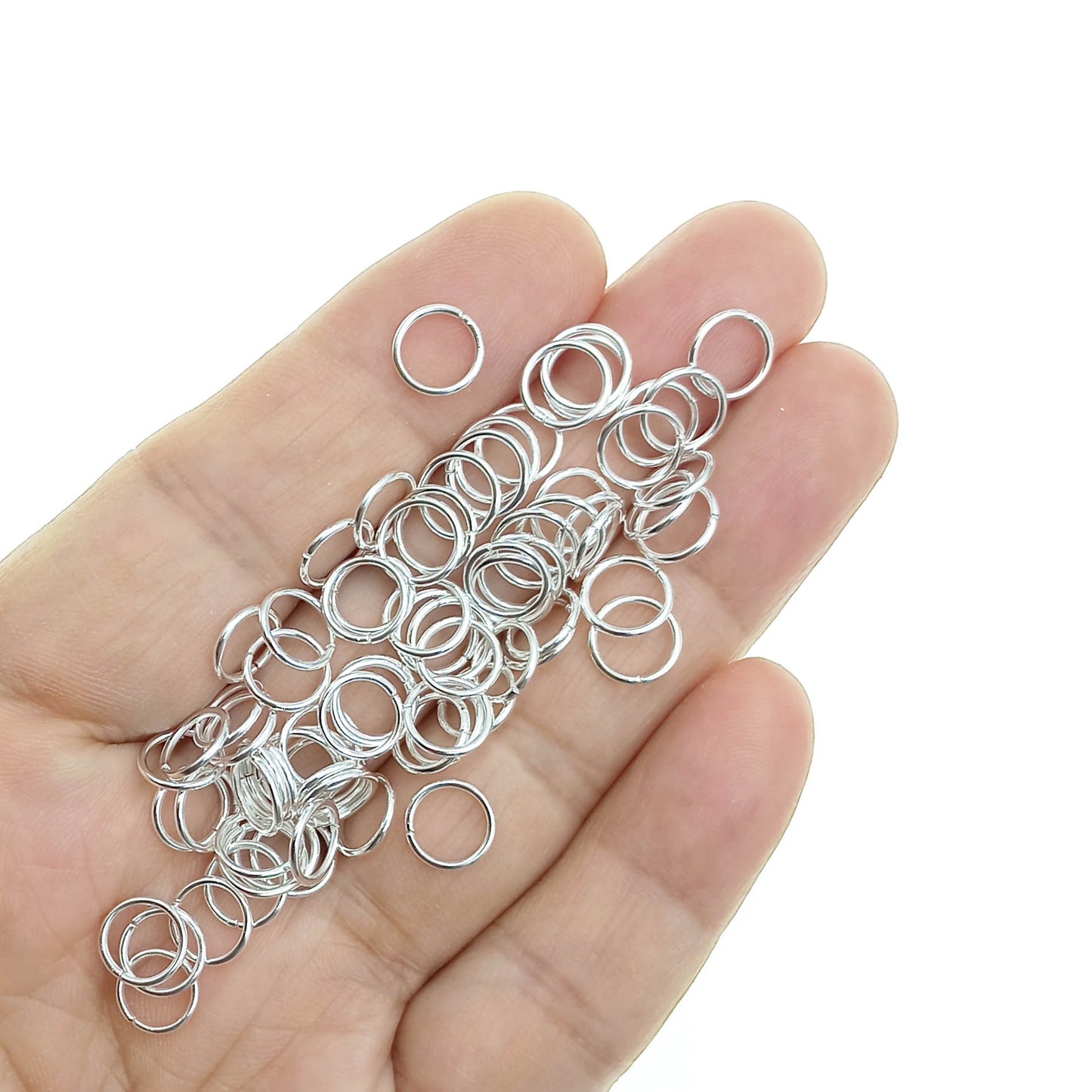 Argolla de Unión 8mm Color Plateado