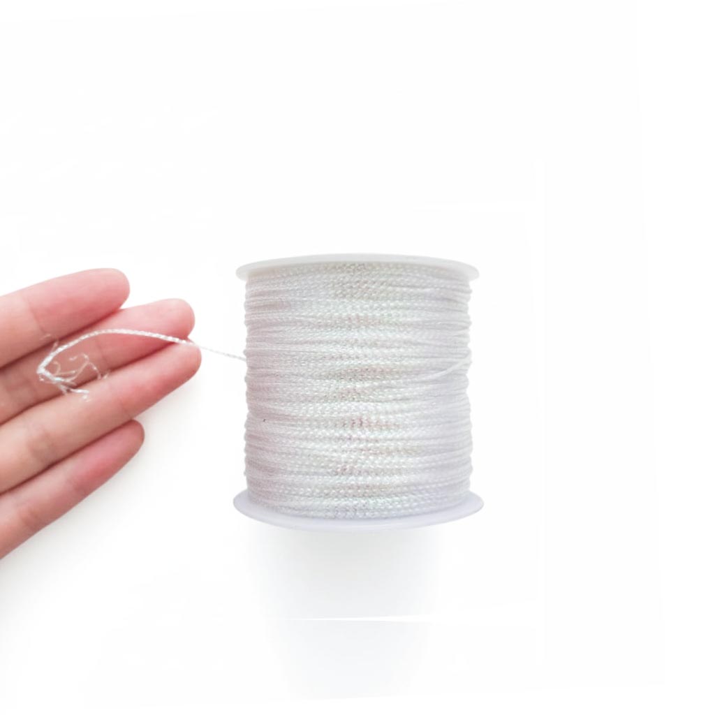 Hilo Lurex - Blanco Tornasol - 1mm