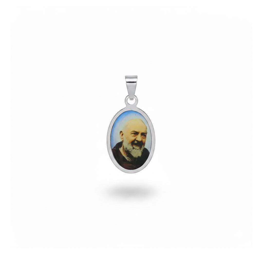 Colgante Padre Pio 25x17mm