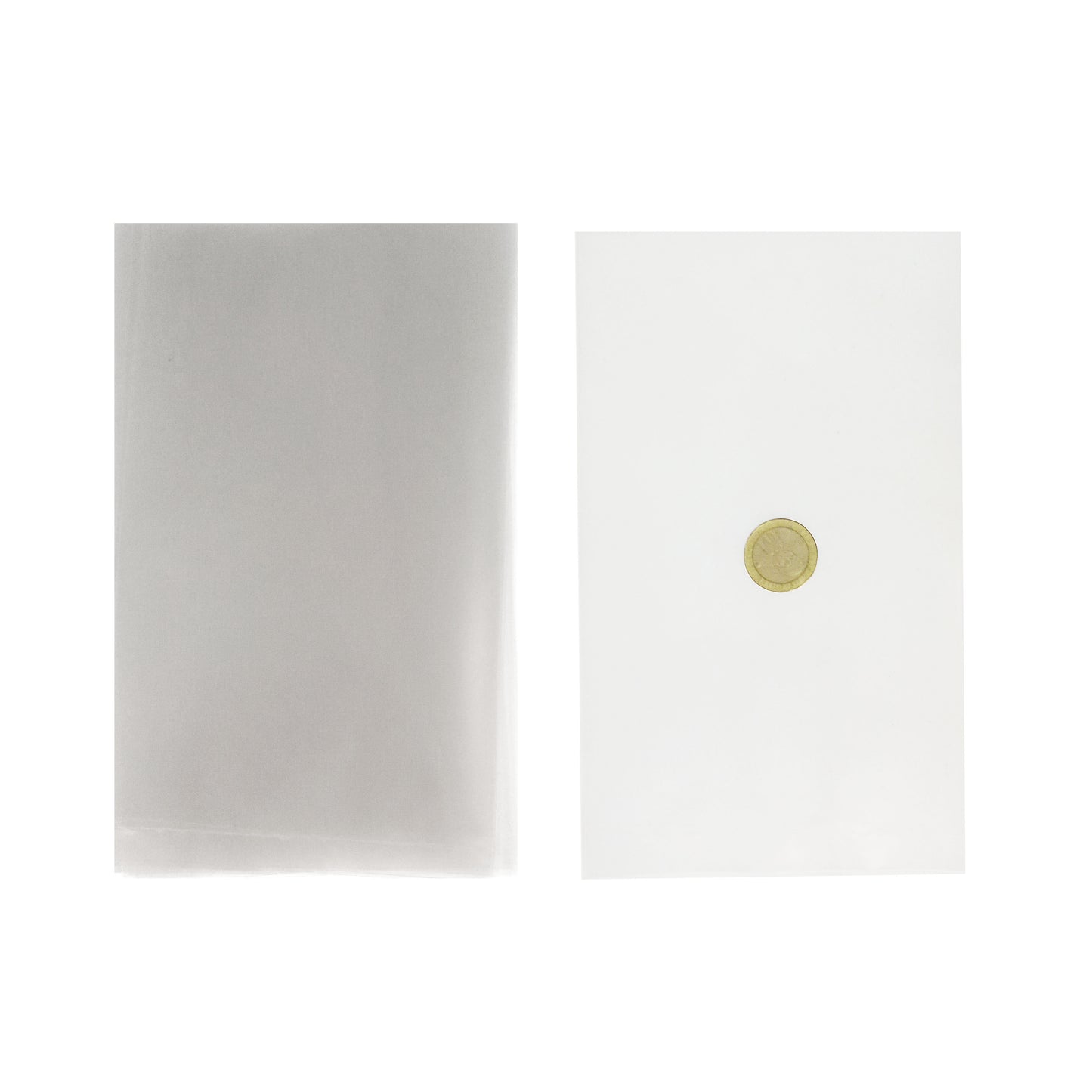 Bolsa Moneda Transparente Sin Adhesivo 12 x 20 cm