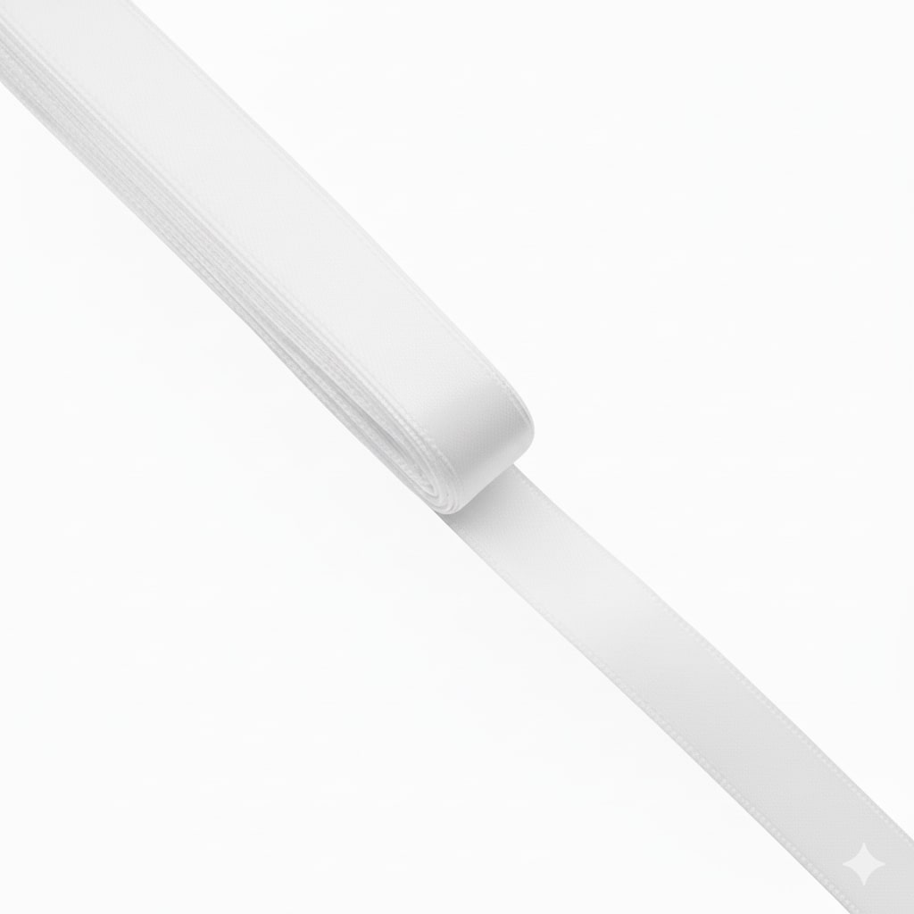 Cinta Satin 1,5 cms Color Blanco