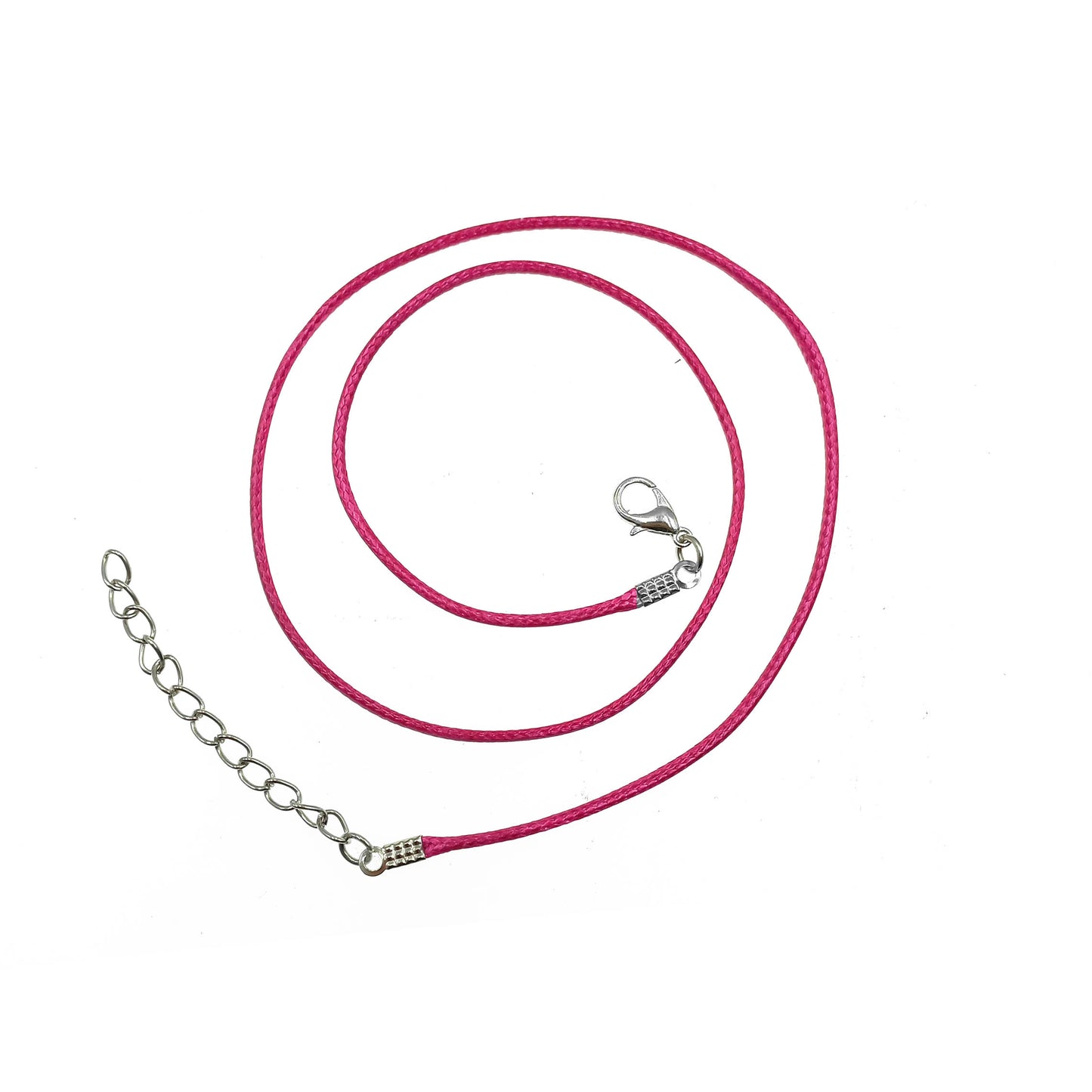 cordon collar broche fucsia