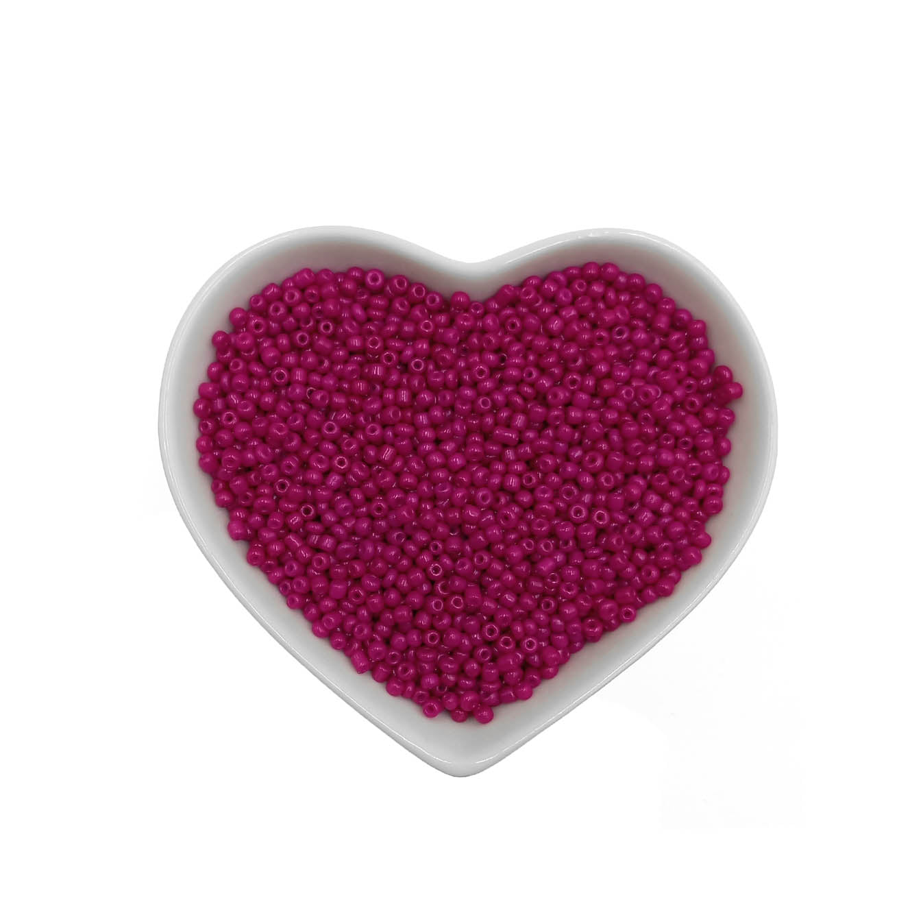 mostacillas fucsia