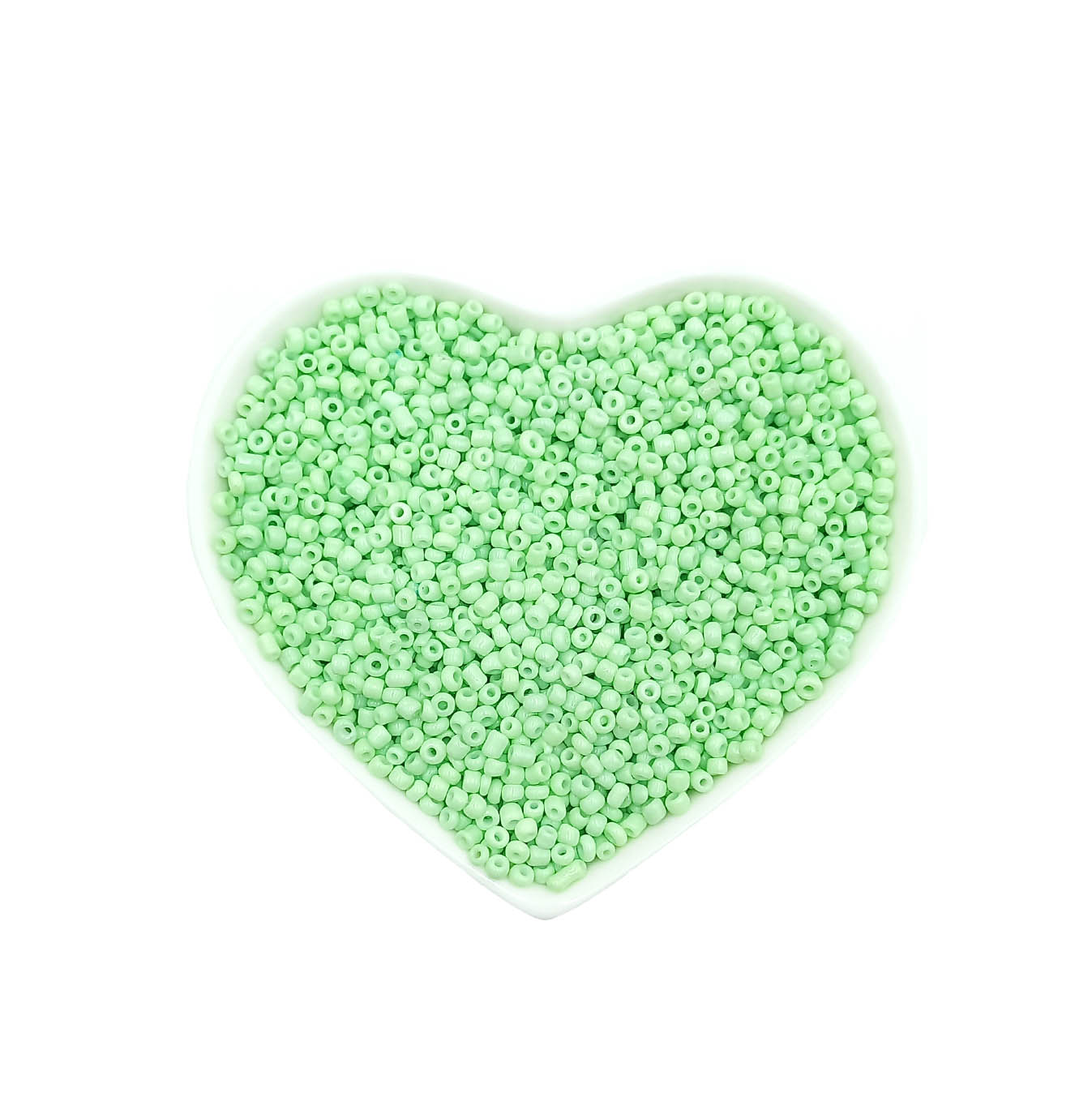 mostacilla verde menta pastel