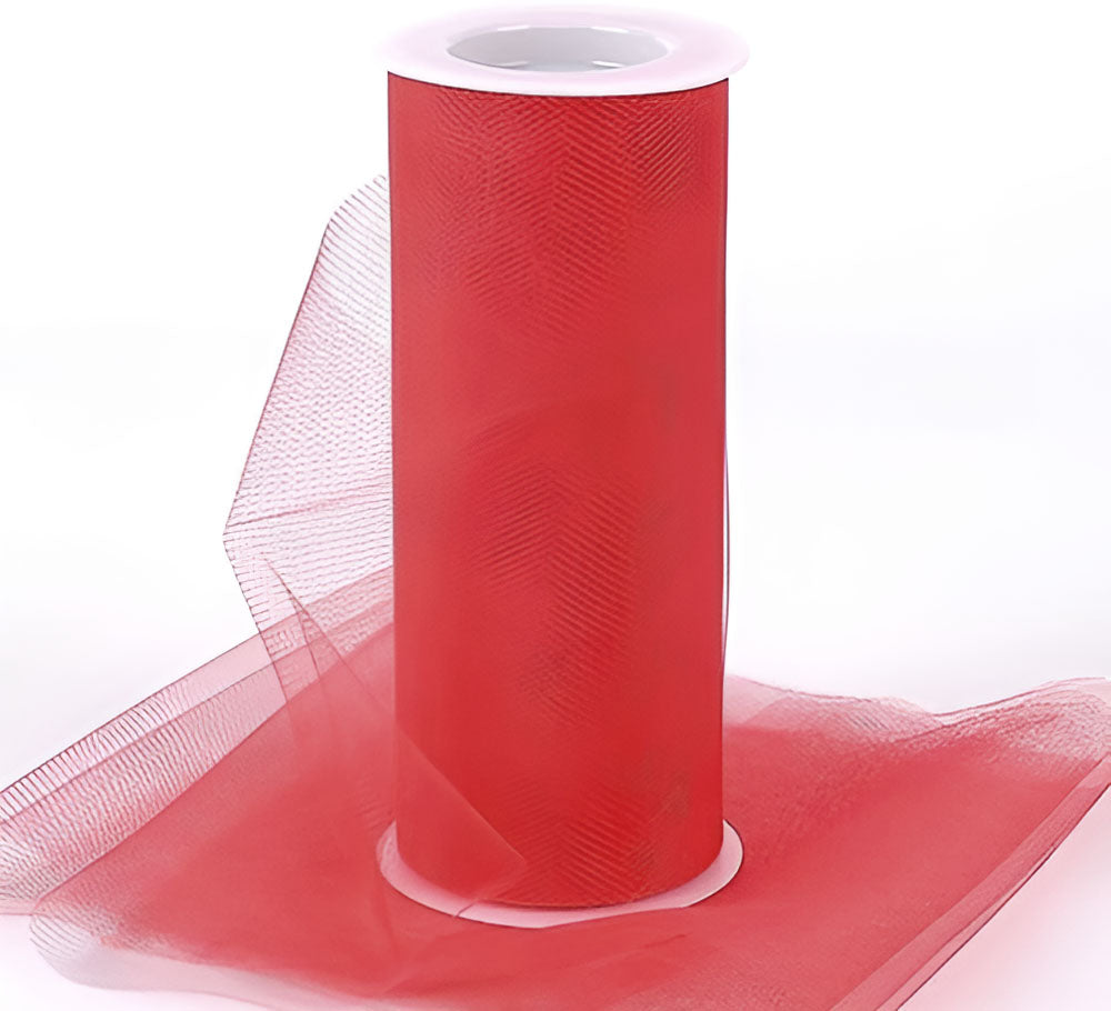 Tul Rojo Rollo Ancho 15 Cms