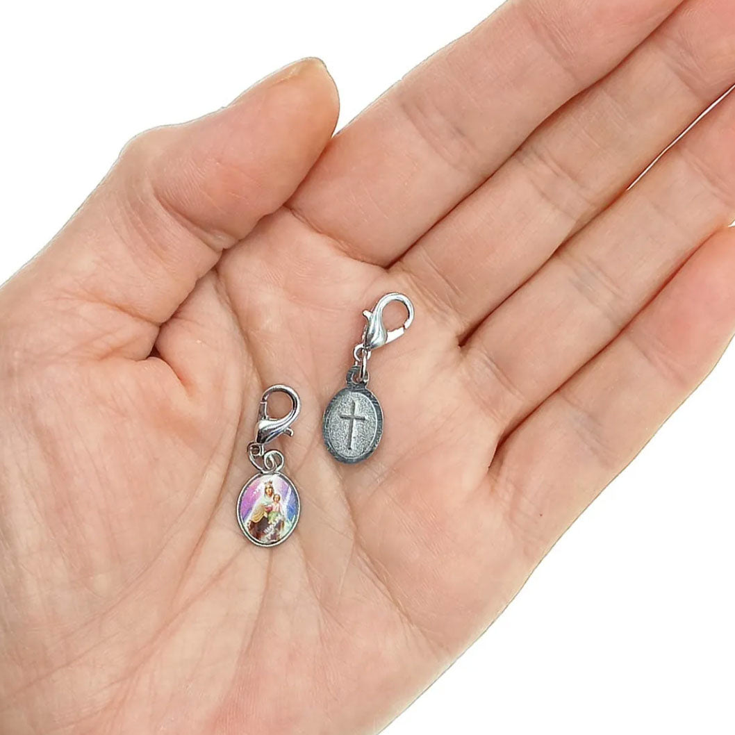 Set Colgantes Virgen del Carmen 1,2 cms