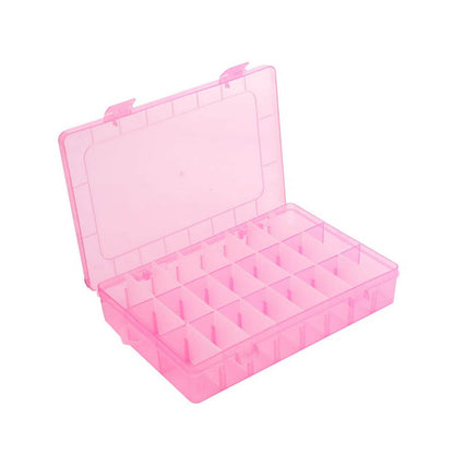 Caja 24 Espacios 13 x 19,5 cms Rosado