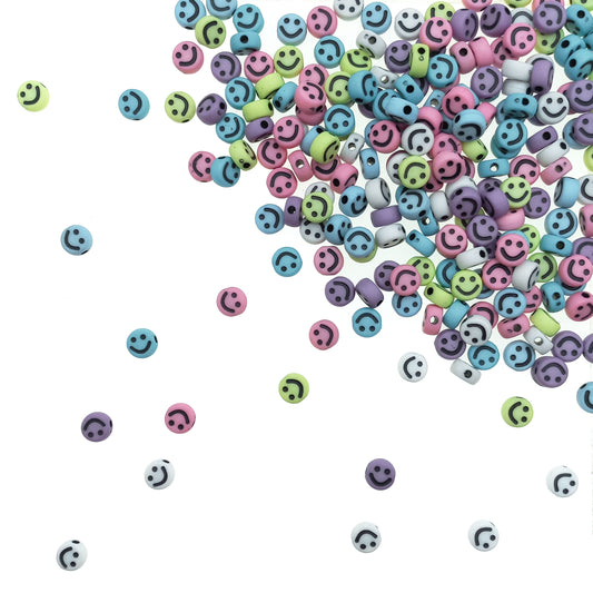 Carita Feliz Smiley Chico Surtido 6.8mm - Bisuteria