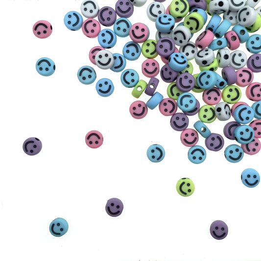 Carita Feliz Smiley Mediano Surtido 9.6mm - Bisuteria