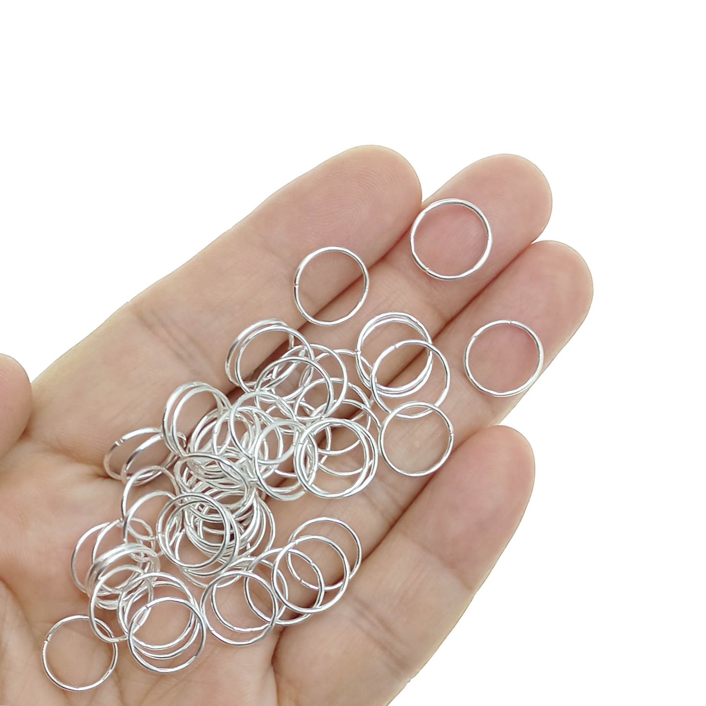 Argolla de Unión 12mm Color Plateado