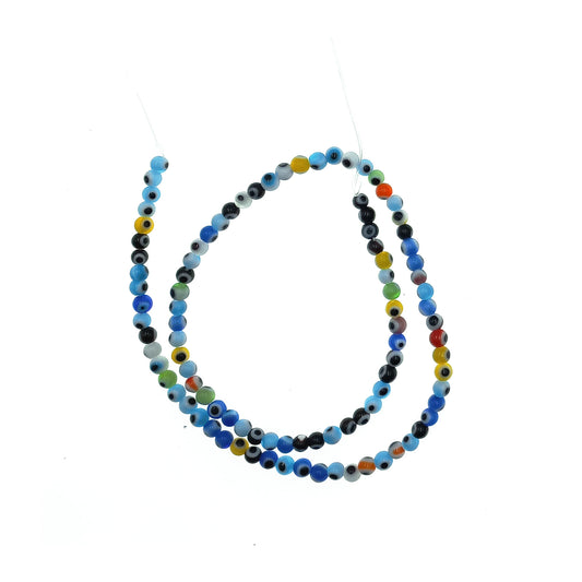 Tira Ojo Turco de Vidrio 4mm 96uds aprox Surtido