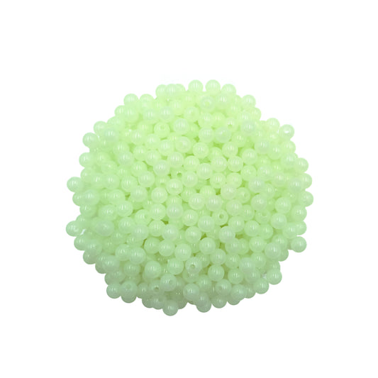 Perlas Fantasía Luminosas Verde Claro 6mm