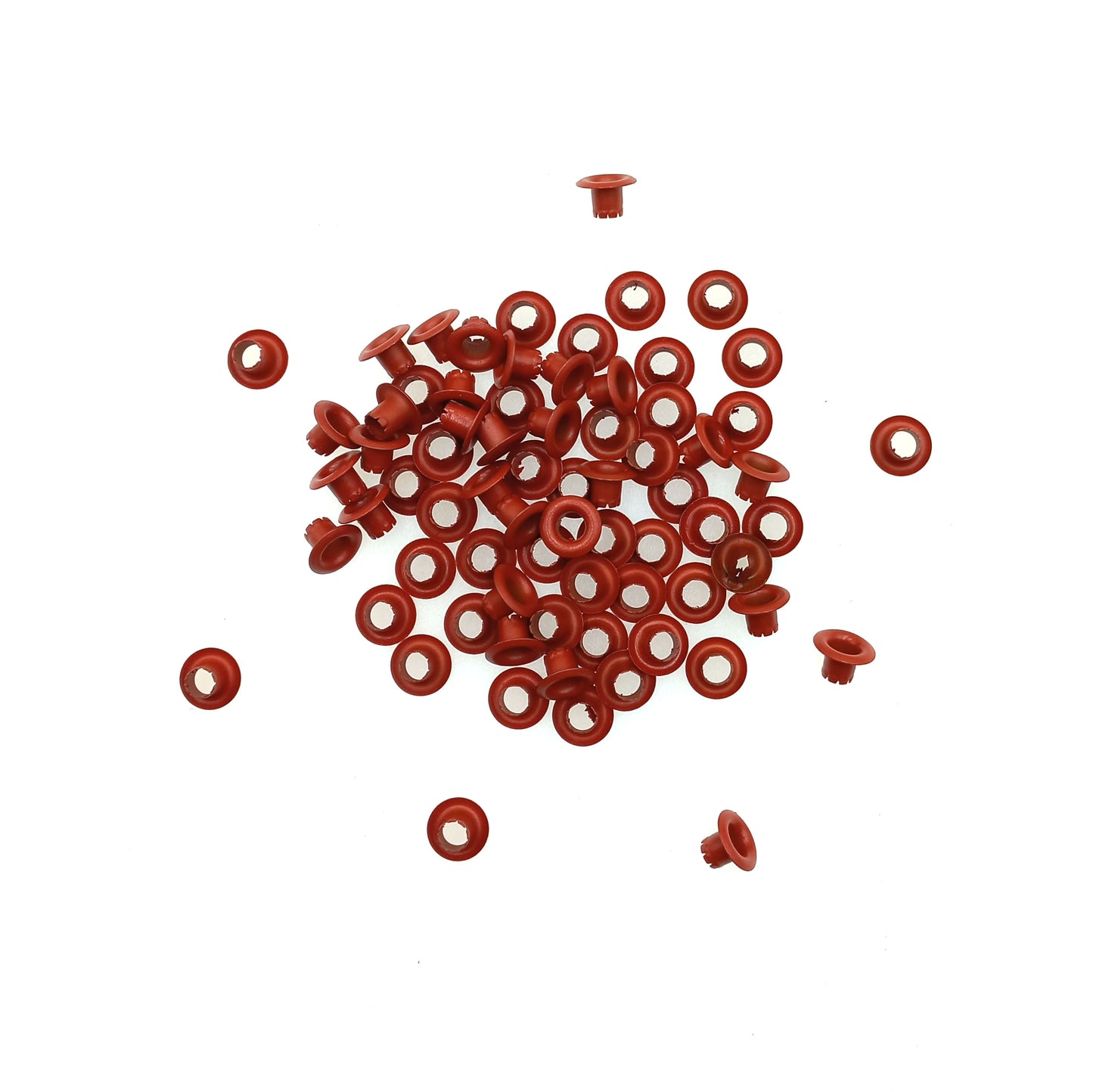 Ojetillo Metálico 4mm Rojo