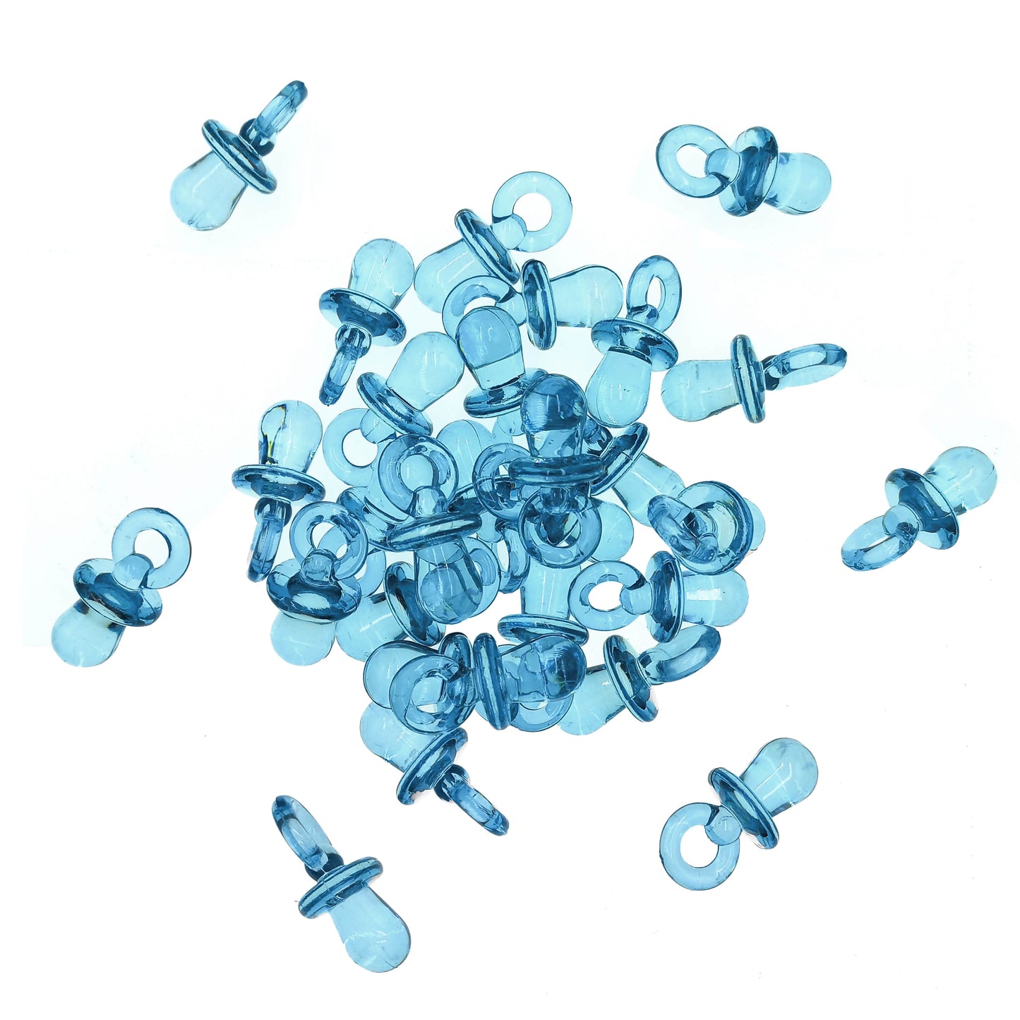 chupete azul cuentas baby shower