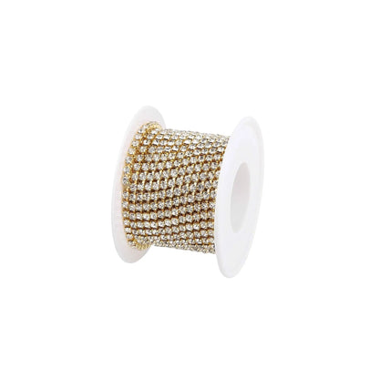 Strass Cadena Imitación Diamante 3.5mm Dorado - Bisuteria