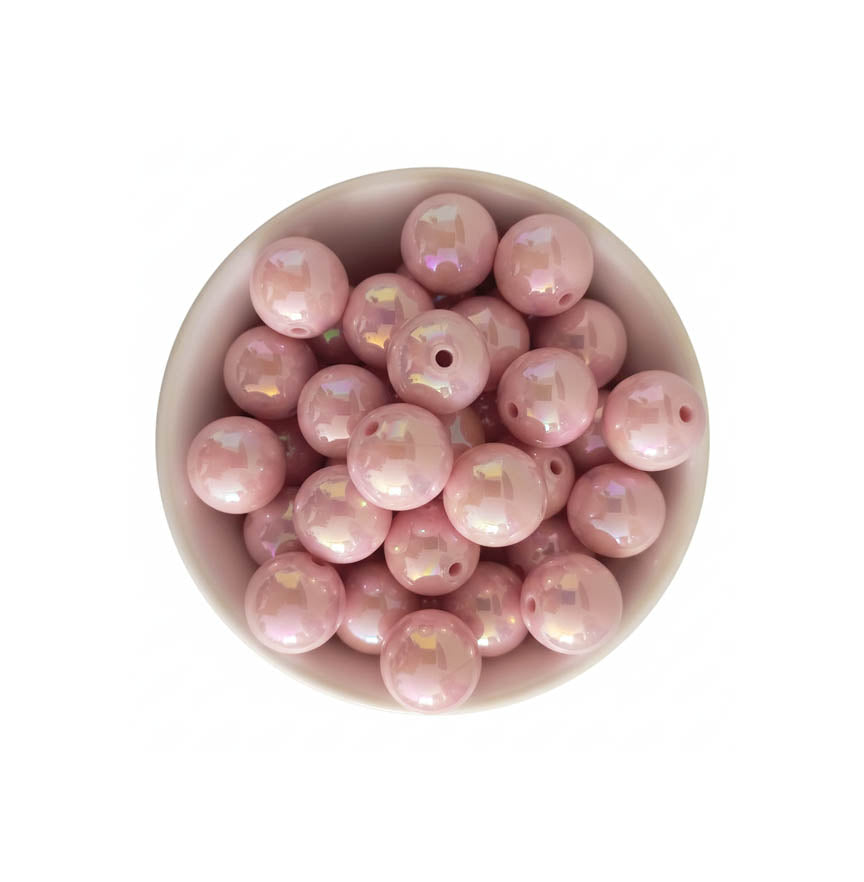 perlas cuentas acrilicas rosado rosa 16mm 15mm brillante cuenca bolas grande
