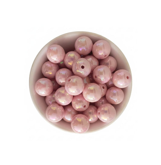perlas cuentas acrilicas rosado rosa 16mm 15mm brillante cuenca bolas grande

