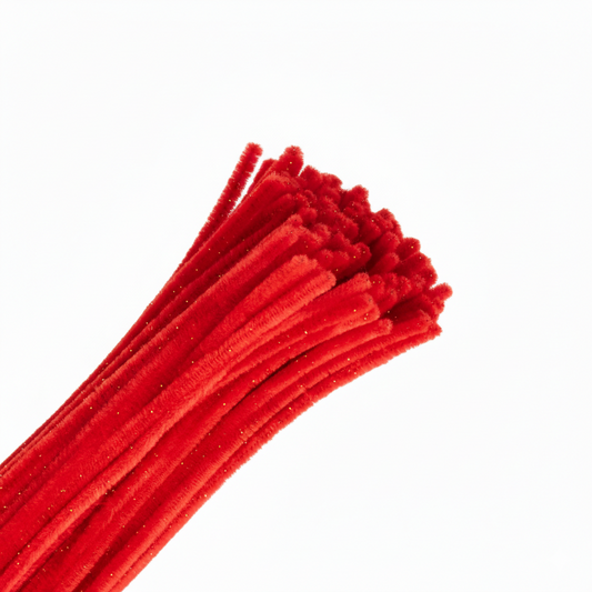 Limpia Pipa Color Rojo 100 uds