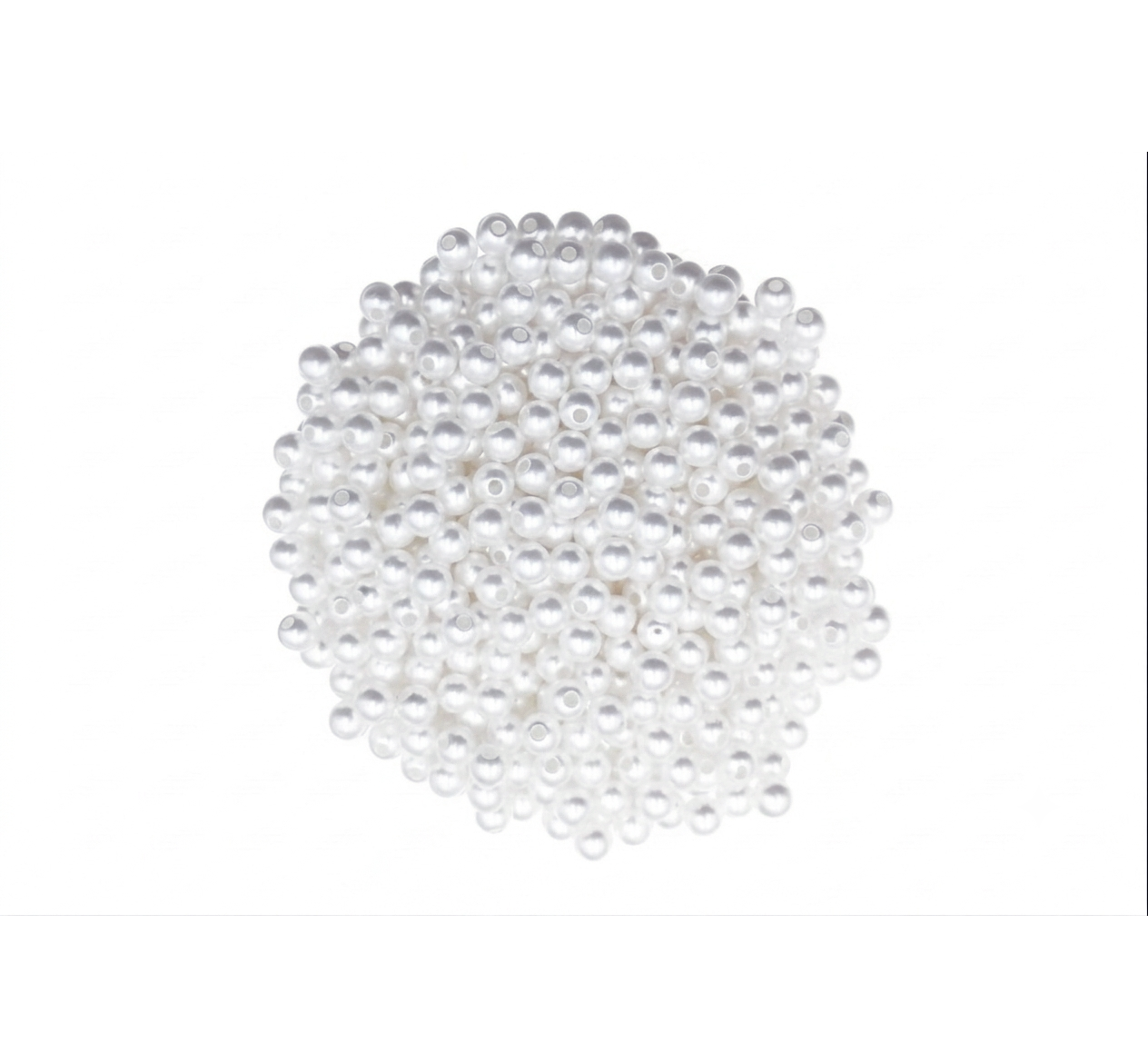 Perlas Fantasía Color Blanco 6mm