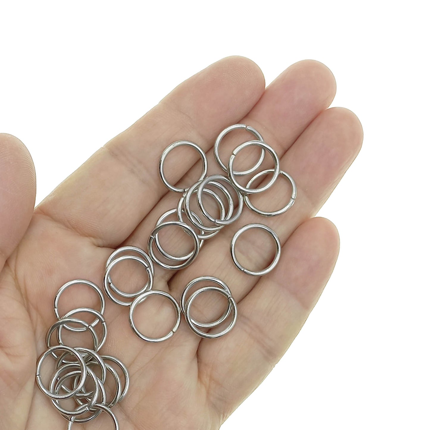 Argolla de Unión 14mm Color Niquelado