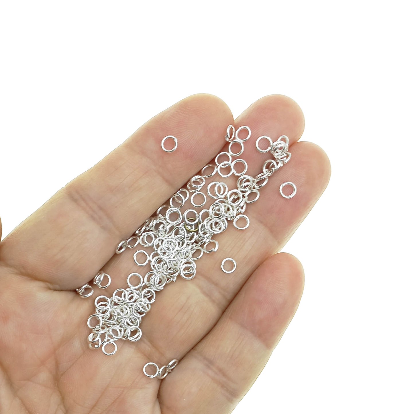 Argolla de Unión 4mm Color Plateado