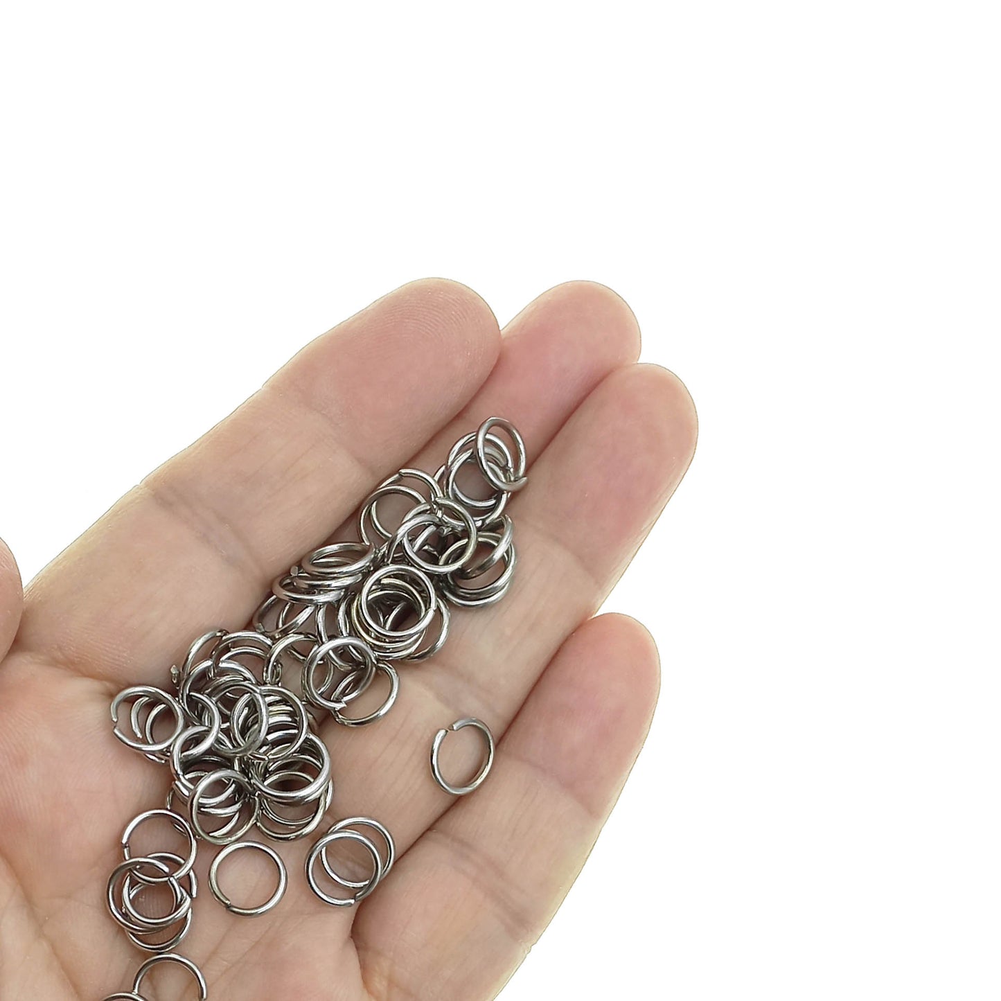 Argolla de Unión 9mm Color Niquelado