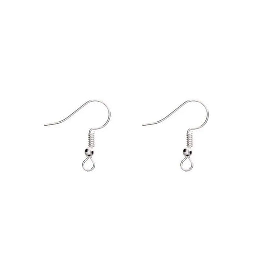 Ganchos Colgante de aros Plateado - Bisuteria