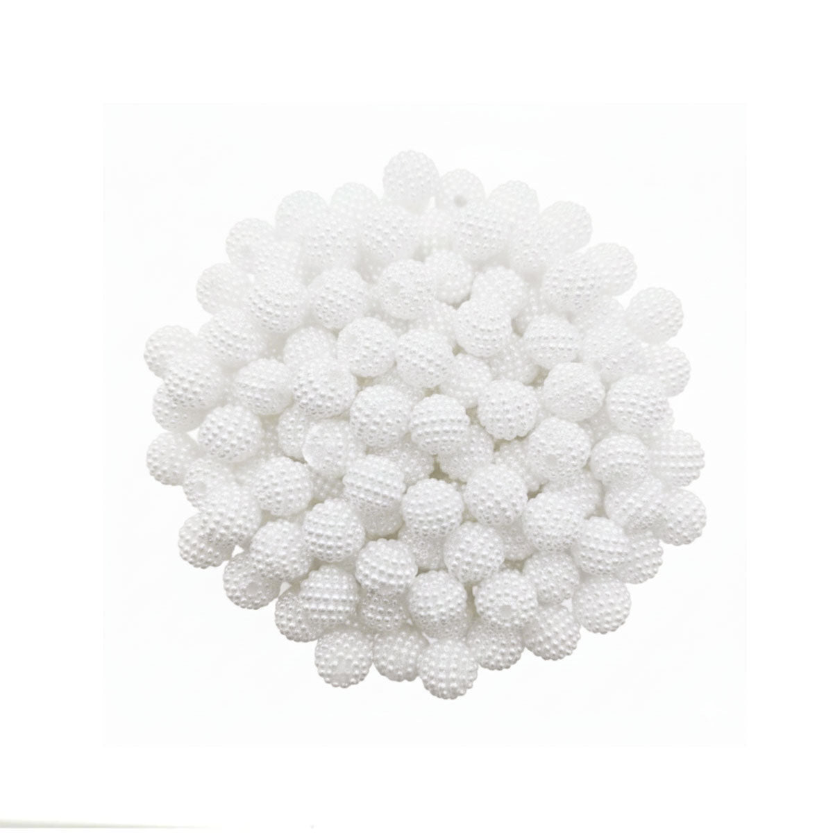 Cuenta Bayberry Color Blanco 10mm
