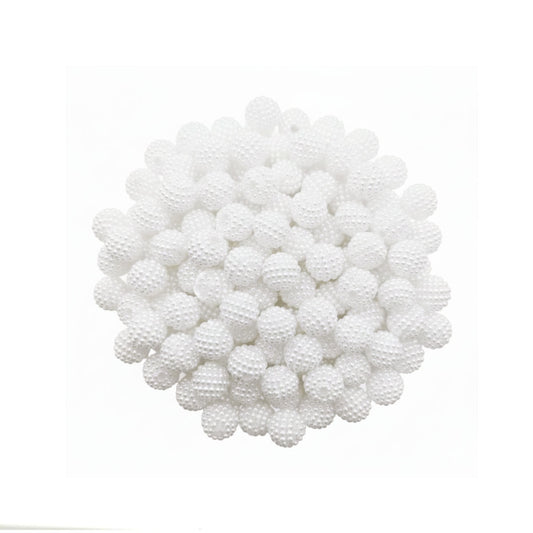 Cuenta Bayberry Color Blanco 10mm