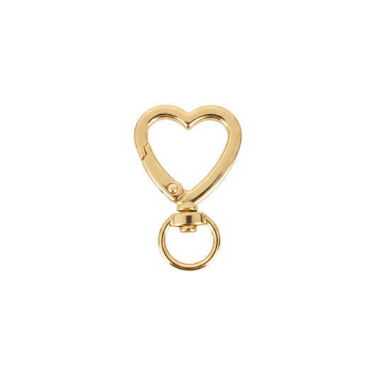 Broche Mosqueton Corazon Dorado