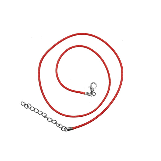 cordon collar mosqueton broche rojo