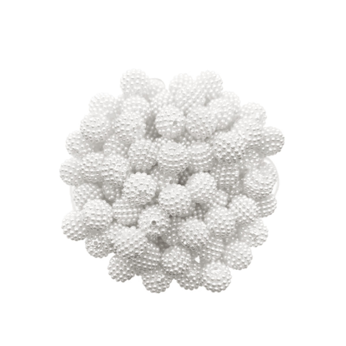 Cuenta Bayberry Color Blanco 12mm
