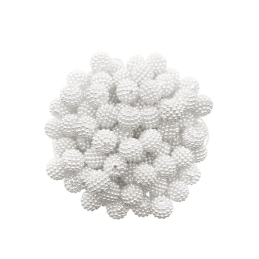 Cuenta Bayberry Color Blanco 12mm