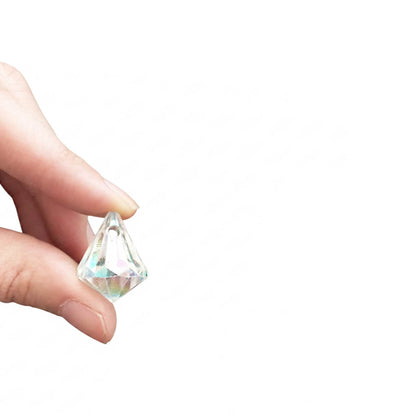 Colgante Diamante Acrílica 2 cms Transparente