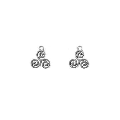 Dije Nudo Celta Espiral Trisquel 16x13mm - Bisuteria