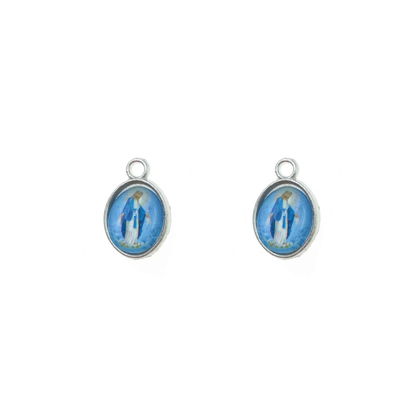 Dije Pequeño Santo Virgen de Los Rayos 14x10mm