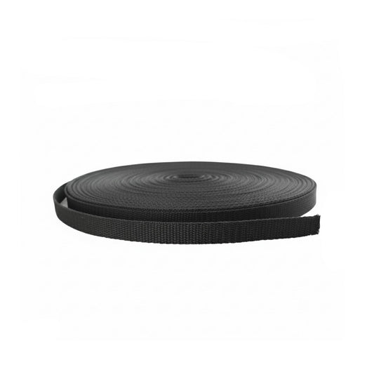 Huincha Mochila 1,5 cms Negro 50 Mts