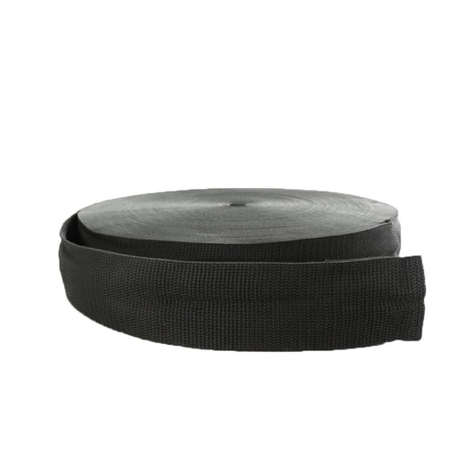 Huincha Mochila 5 cms Negro 50 Mts