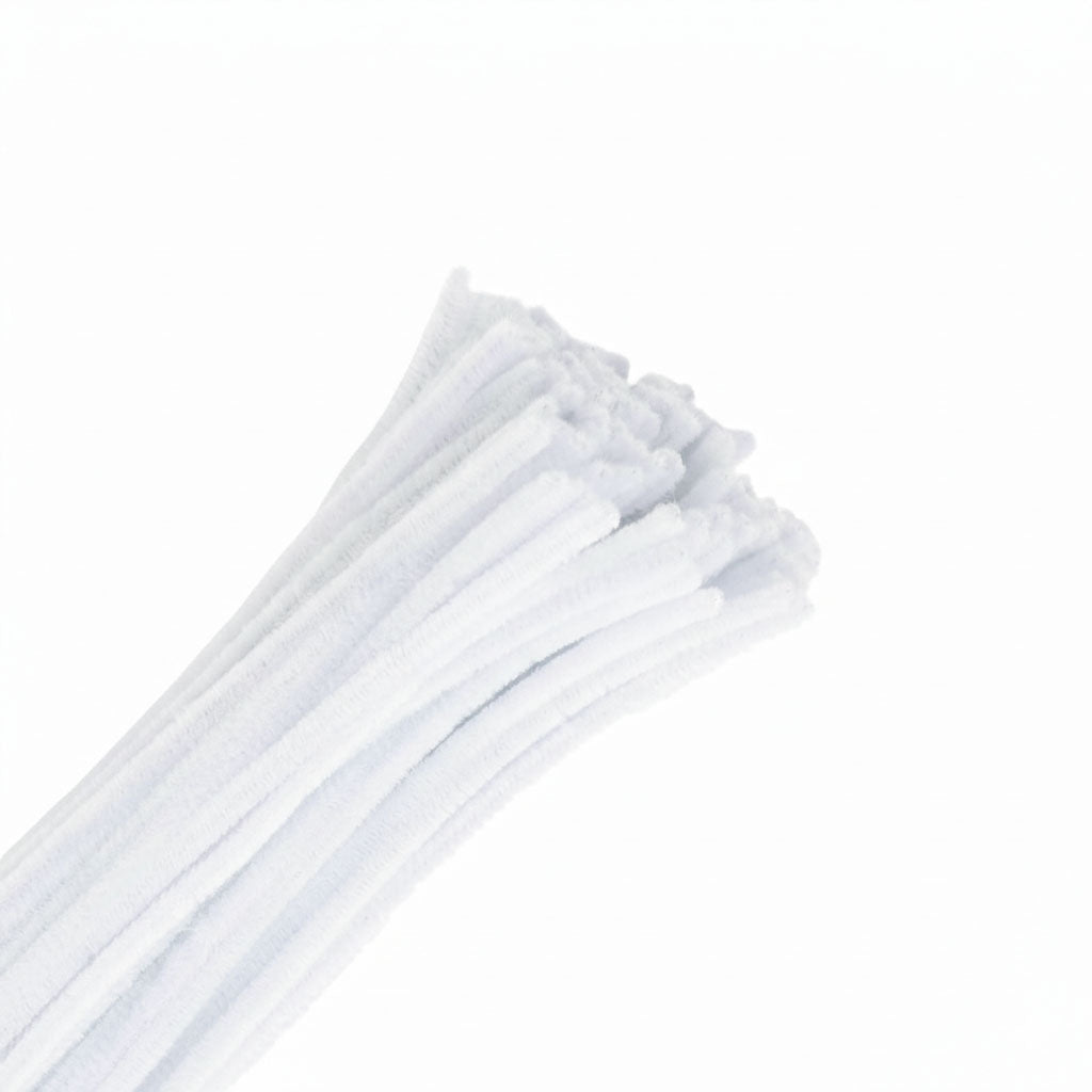 Limpia Pipa Color Blanco 100 uds