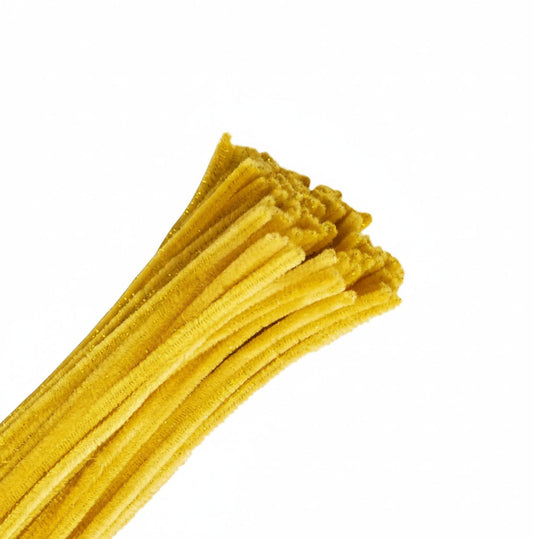 Limpia Pipa Color Amarillo Oro 100 uds
