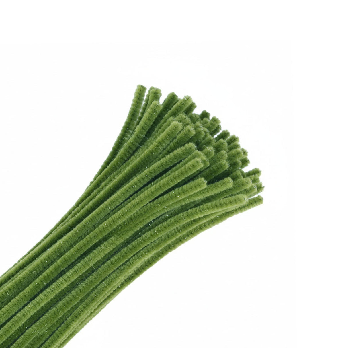 Limpia Pipa Color Verde Oliva 100 uds