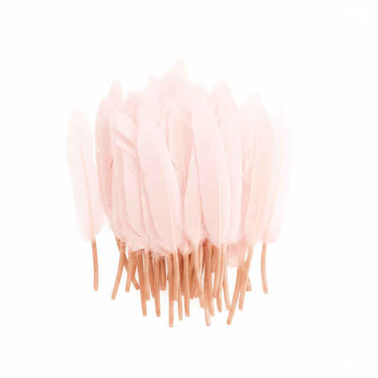 Plumas Rosado Pastel 10-15 cms 50 uds