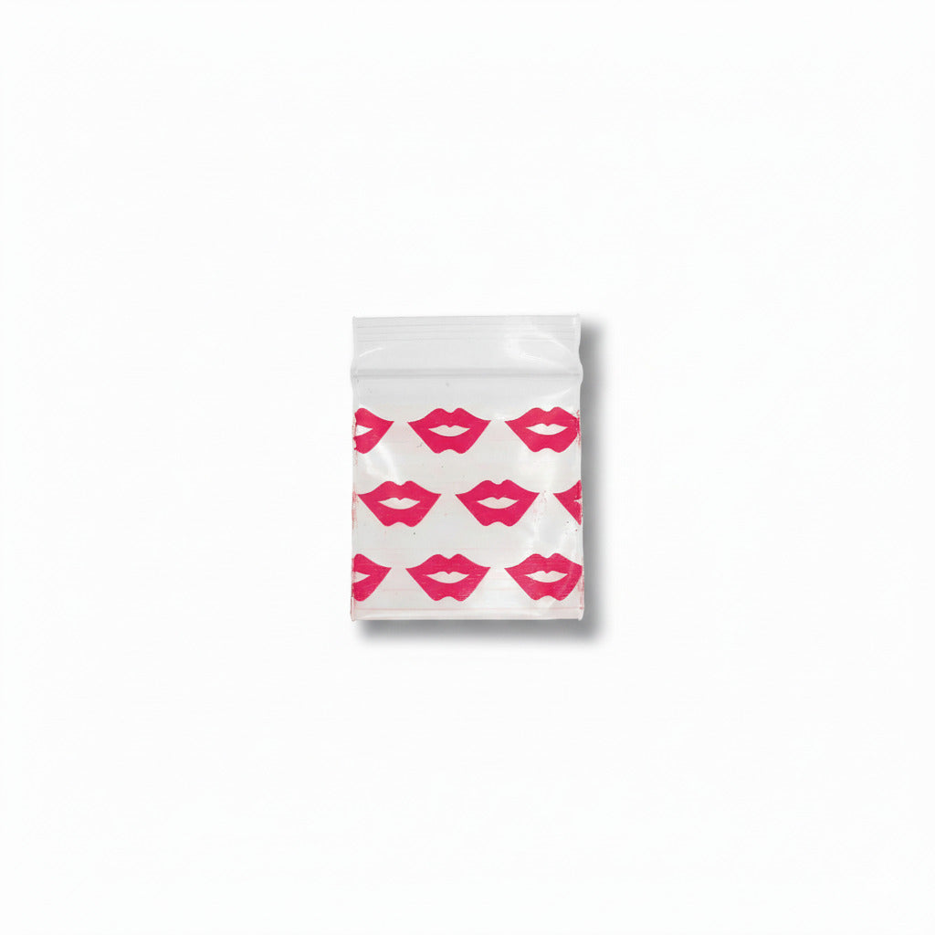 Bolsa Ziploc Pequeña 3 cm x 3 cm Labios Rojos Boca