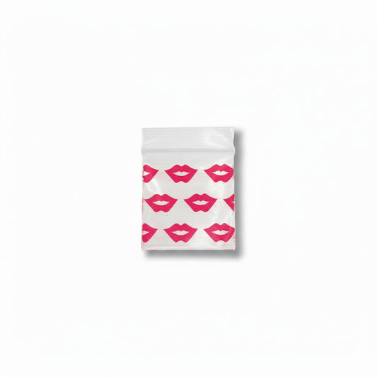 Bolsa Ziploc Pequeña 3 cm x 3 cm Labios Rojos Boca