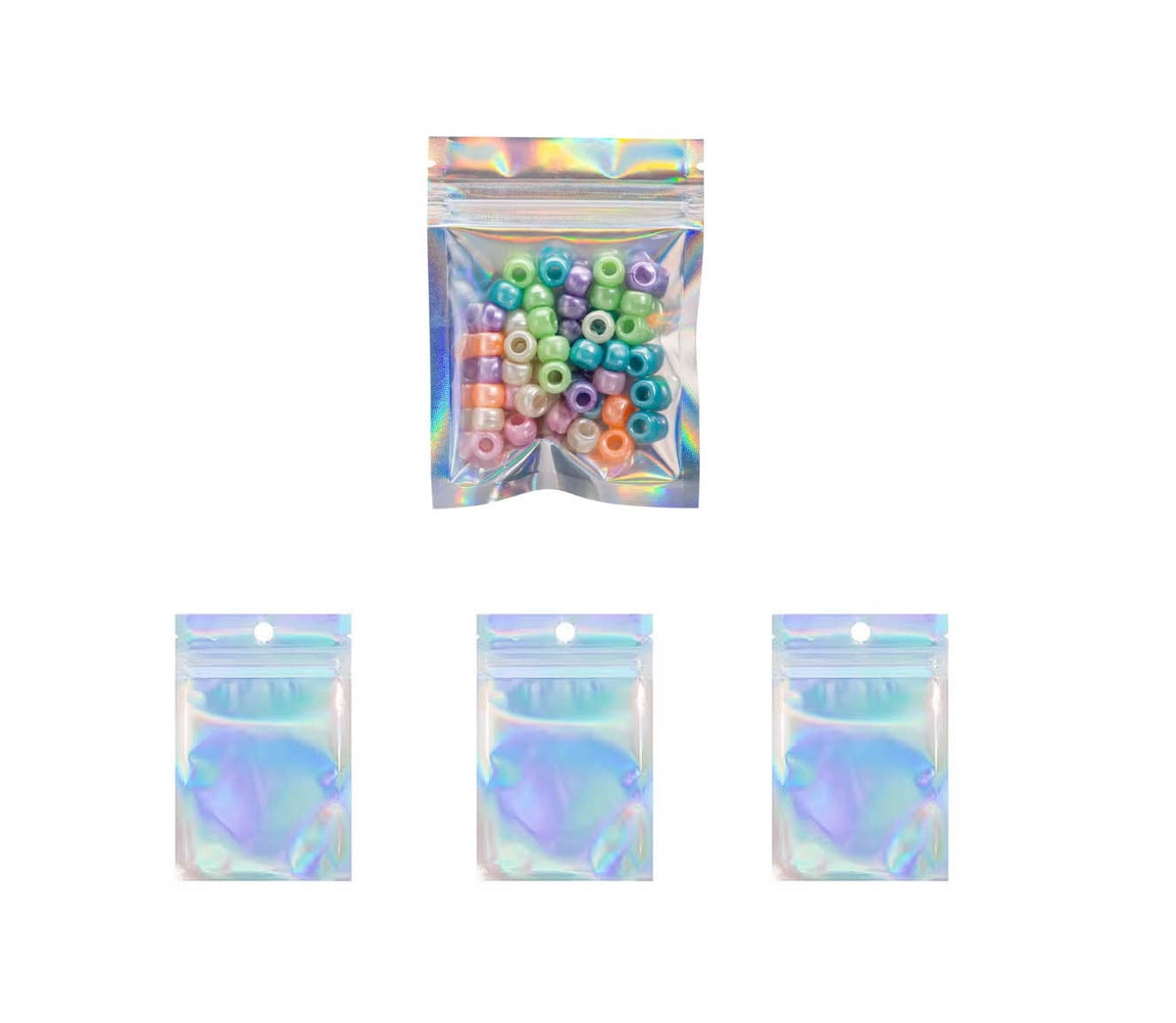 Bolsa Pequeña Holográfica tipo Ziploc 7*10 cms